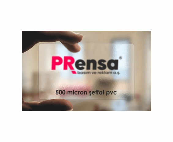 Şeffaf PVC Kartvizit