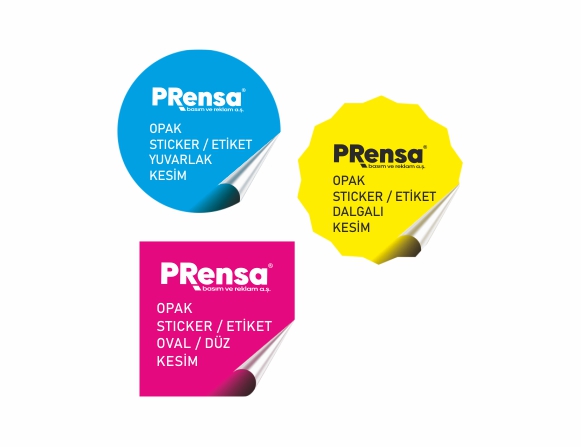 Opak Etiket Yuvarlak Kesim-159