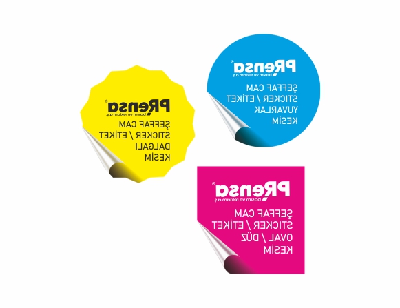 Cam Etiket Opak Sticker-328