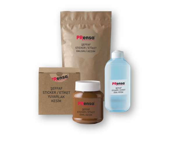 Şeffaf Etiket Dalgalı Kesim-334